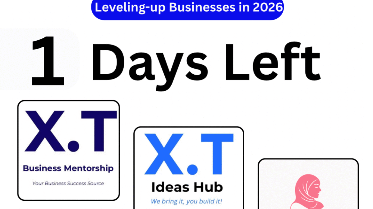 Leveling-up Businesses in 2026  The X.T Business Community Annual Meeting 2025 is just 1 day away, bringing together entrepreneurs, innovators, and business leaders for a highly anticipated business gathering focused on growth, innovation, and collaboration.  Scheduled for 25 December 2025, the meeting will be held at Beder Hotel, Hargeisa, Somaliland, creating a professional space for learning, networking, and future-focused discussions.  Purpose of the Meeting  This annual meeting aims to:  Prepare businesses for the opportunities and challenges of 2026  Promote innovation and idea-driven entrepreneurship  Strengthen mentorship and startup ecosystems  Support inclusive and women-led businesses  Key Partners  The event is supported by:  X.T Business Mentorship – Empowering businesses through expert guidance  X.T Ideas Hub – Turning ideas into practical business solutions  Somali Womenpreneur – Advancing women’s entrepreneurship and leadership  What to Expect  Attendees will experience:  Expert insights from business mentors and innovators  Interactive discussions and idea-sharing sessions  Valuable networking opportunities  Practical strategies to help businesses scale and succeed  Why Attend  With only 1 Day Left, this is a unique opportunity to:  Connect with the X.T business community  Gain actionable knowledge for business growth  Build partnerships that matter  Position your business for success in 2026  Final Call  The X.T Business Community Annual Meeting 2025 is more than an event—it is a launchpad for the next level of business success.  📅 Date: 25.12.2025 📍 Venue: Beder Hotel, Hargeisa, Somaliland  Don’t miss out — the future of your business starts tomorrow.